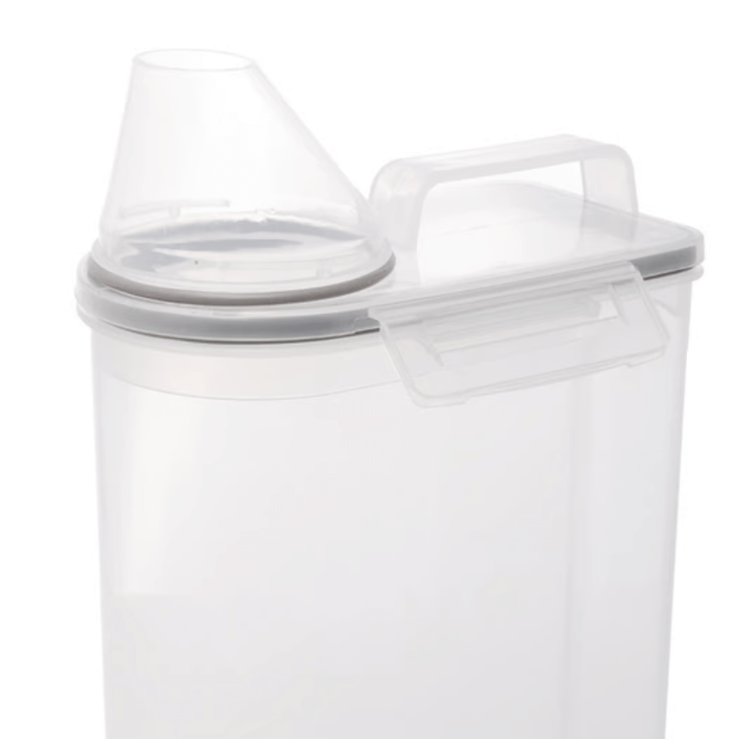 Pote Hermético Porta Mantimento com Copo Medidor de Plástico 2,5L