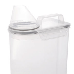 Pote Hermético Porta Mantimento com Copo Medidor de Plástico 2,5L