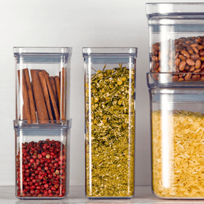 Pote Hermético Quadrado Com Tampa Transparente Vedação Tripla Pote GG - 2,5 Litros