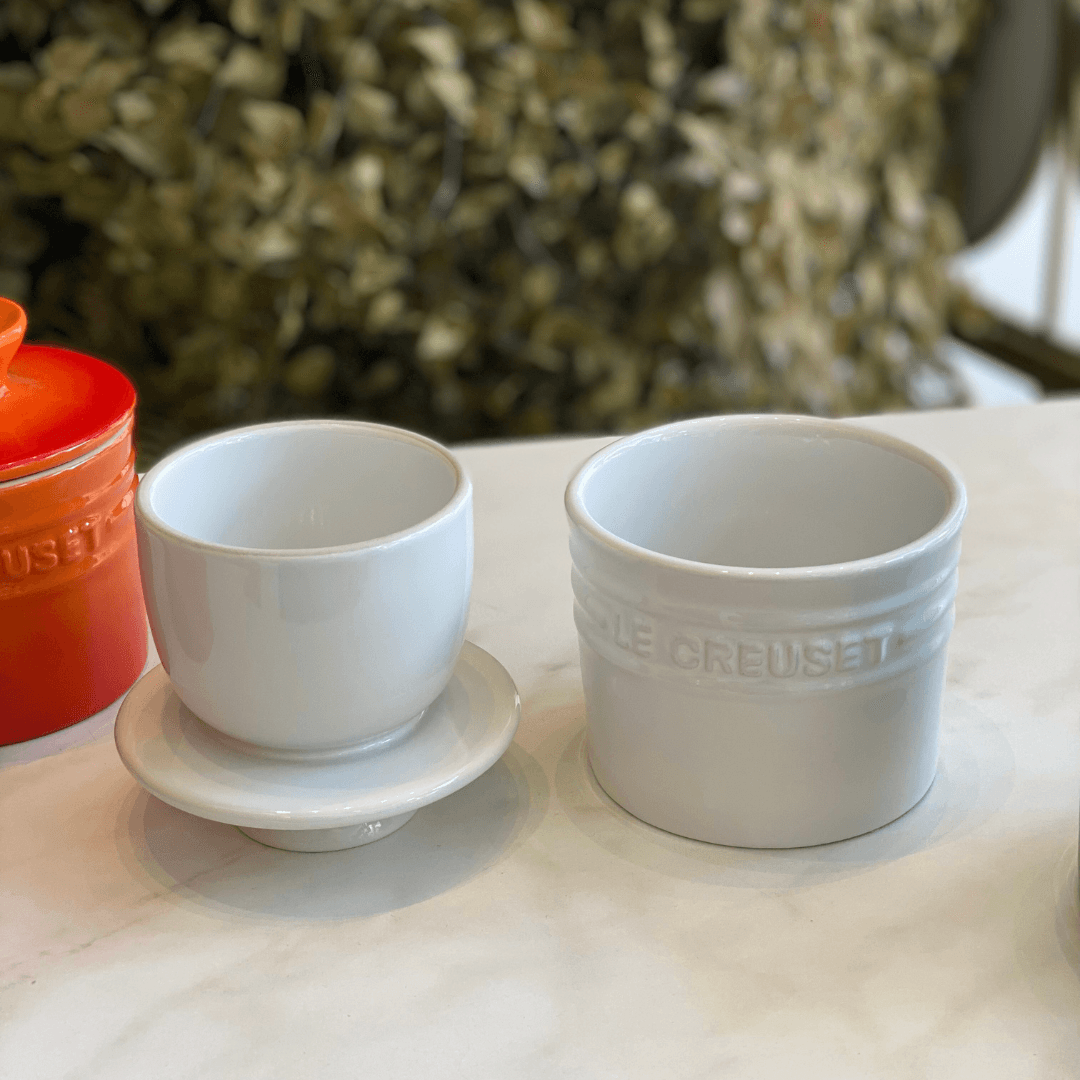 Pote para Manteiga Manteigueira Branca Le Creuset