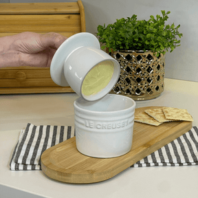 Pote para Manteiga Manteigueira Branca Le Creuset