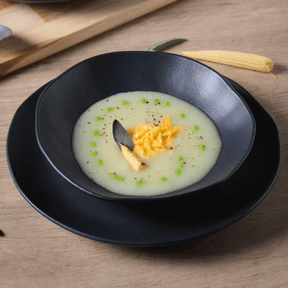 Prato Fundo Orgânico Matte Preto 21,2cm