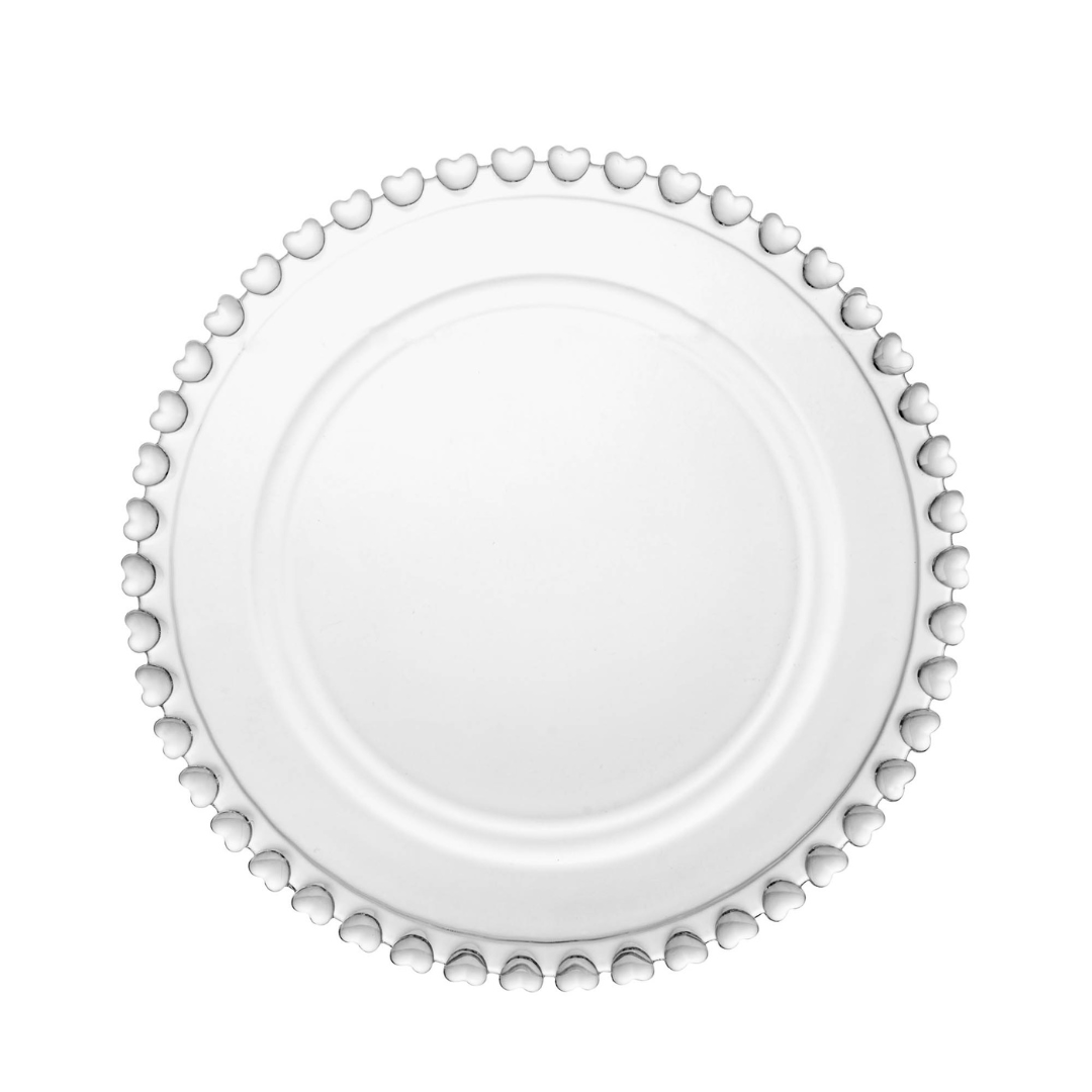 Queijeira de Cristal de Chumbo Tampa Coração 19,5 cm