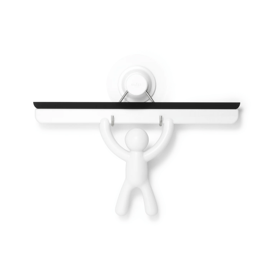 Rodo de Pia com Suporte Buddy Fixação Adesivo Branco 26,7cm