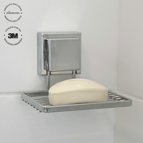 Saboneteira com Fixação 3M Cromado