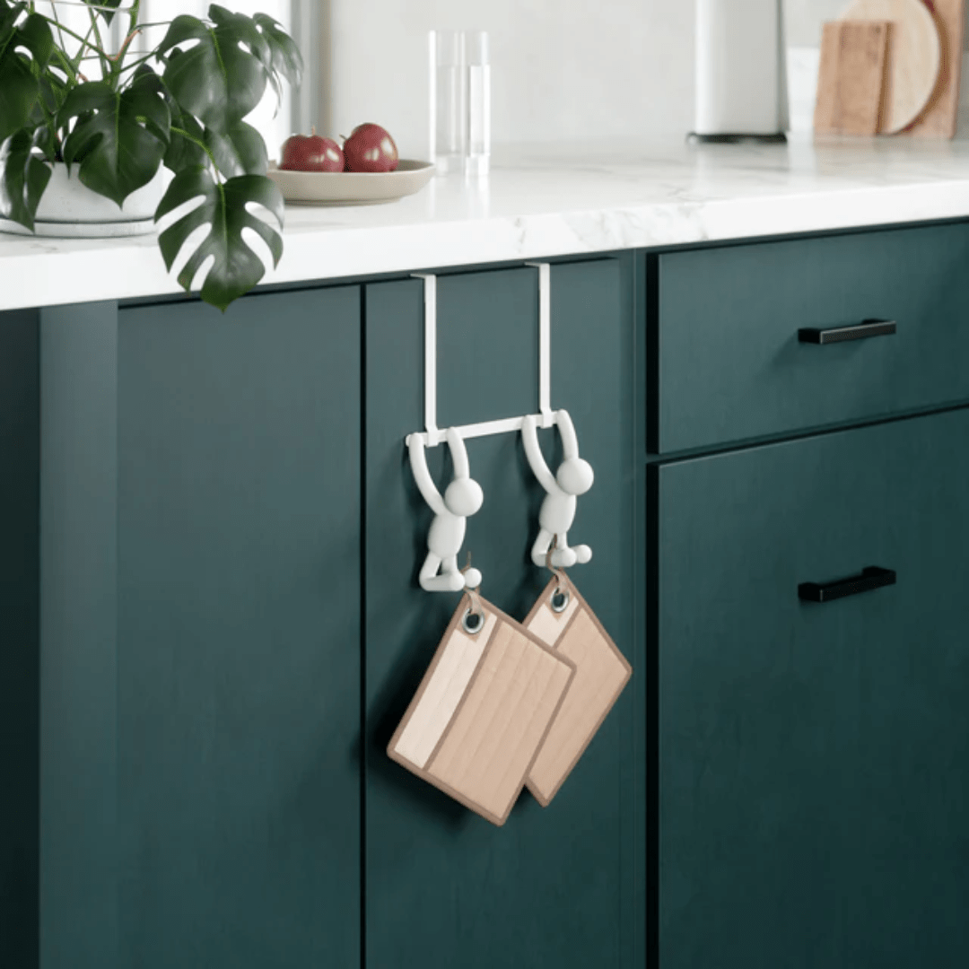 Suporte Cabideiro de Porta Buddy Branco