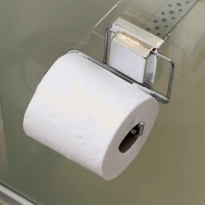 Suporte Para Rolo Papel Higiênico Com Ventosa Fixa Cromado