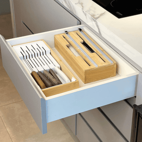 Organizador de Rolos Keep de Bambu para Gavetas