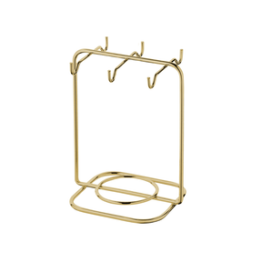 Suporte Porta Pires Maior e Xicara de Cha Dourado