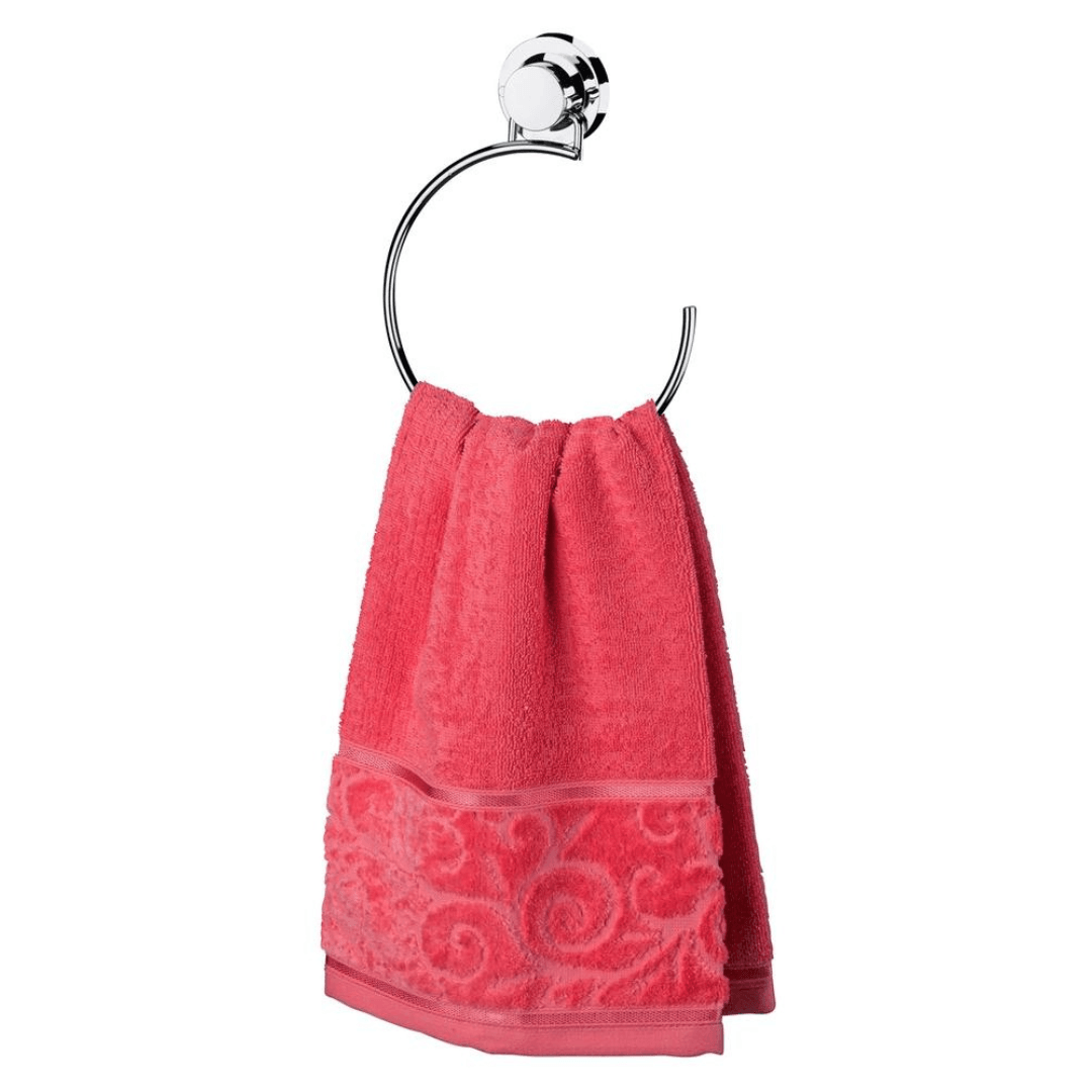 Toalheiro Argola 18cm Cromado Com Ventosa