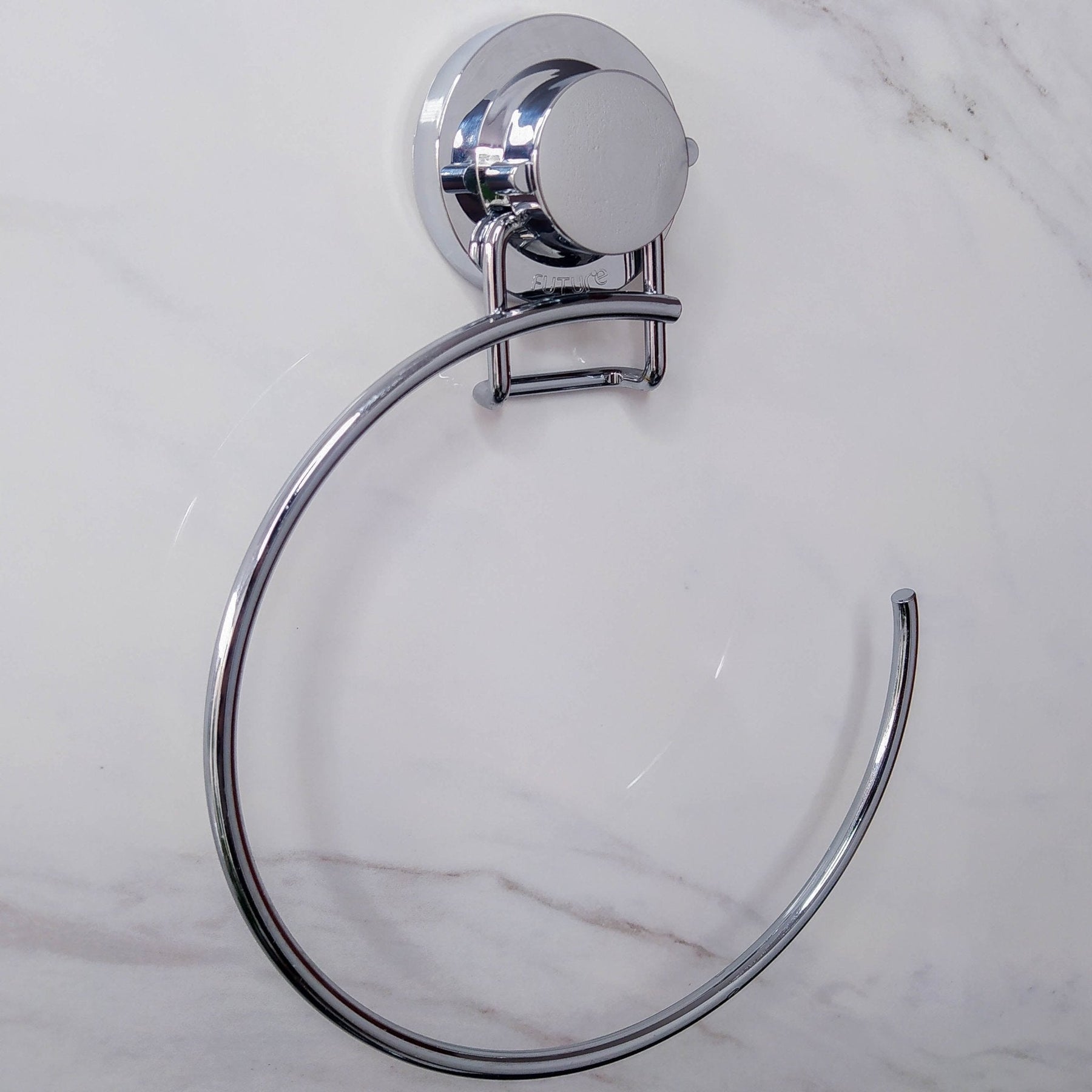 Toalheiro Argola 18cm Cromado Com Ventosa