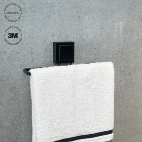 Toalheiro de Lavabo Fixação 3M 25cm Preto Fosco