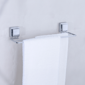 Toalheiro Duplo com Ventosa 45cm Cromado