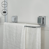 Toalheiro Duplo Fixação 3M 45cm Cromado