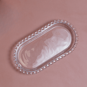 Travessa Oval Cristal de Chumbo Coração 25cm
