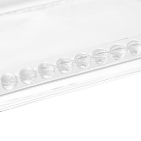 Travessa Cristal Pearl Bolinha - 30 cm