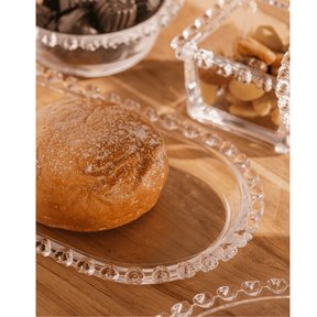 Travessa Oval Cristal de Chumbo Coração 25cm