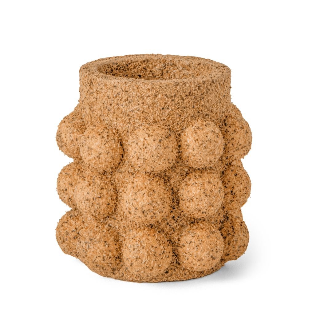 Vaso Cachepot em Palha de Café 13cm