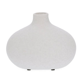 Vaso Decorativo em Cerâmica Cinza 15cm