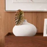 Vaso Decorativo em Cerâmica Cinza 26cm