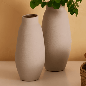 Vaso Decorativo em Cerâmica Cinza 27,5cm M