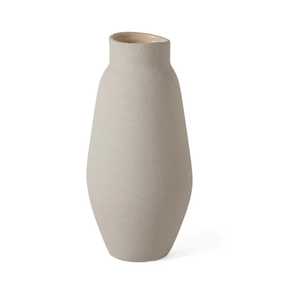 Vaso Decorativo em Cerâmica Cinza 31cm G