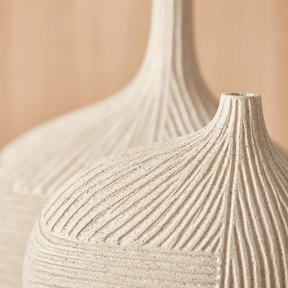 Vaso Decorativo em Polirresina Bege 21,5cm