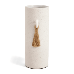 Vaso em Cerâmica com Corda Off White 26,5cm